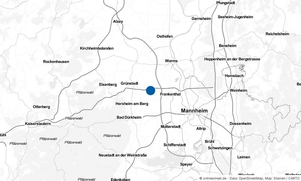 Karte: Wo liegt Gerolsheim?