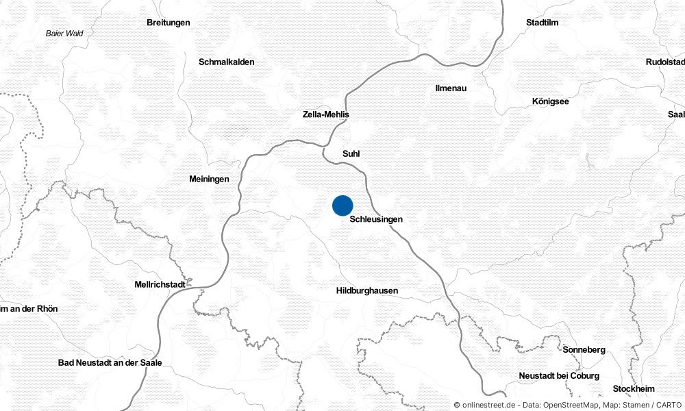 Karte: Wo liegt Ahlstädt?