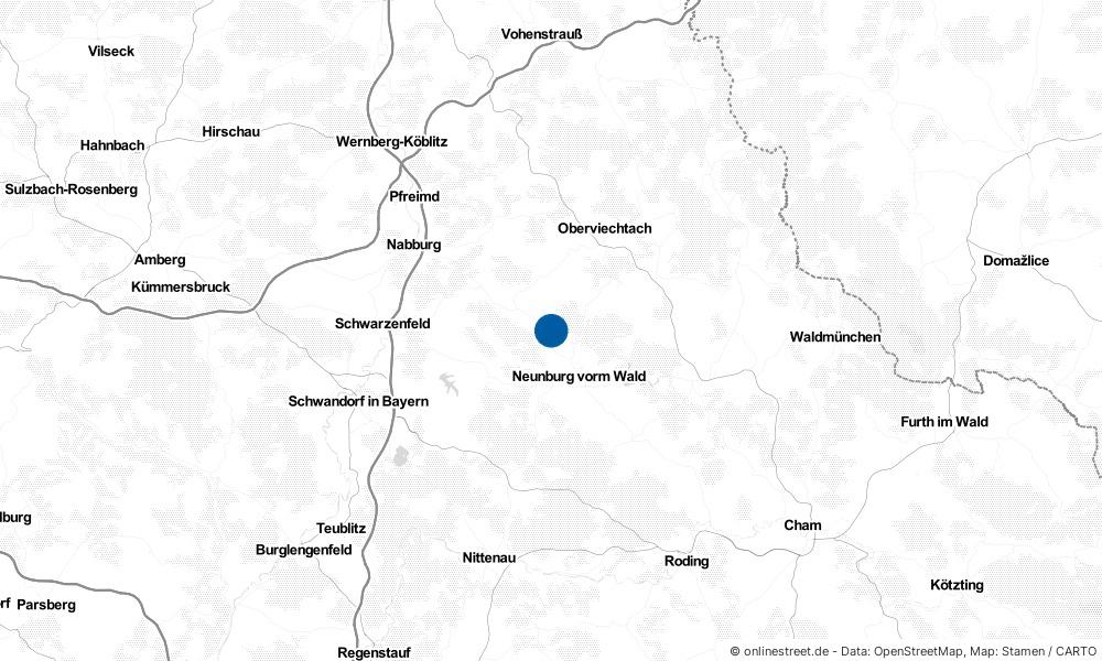 Karte: Wo liegt Schwarzhofen?