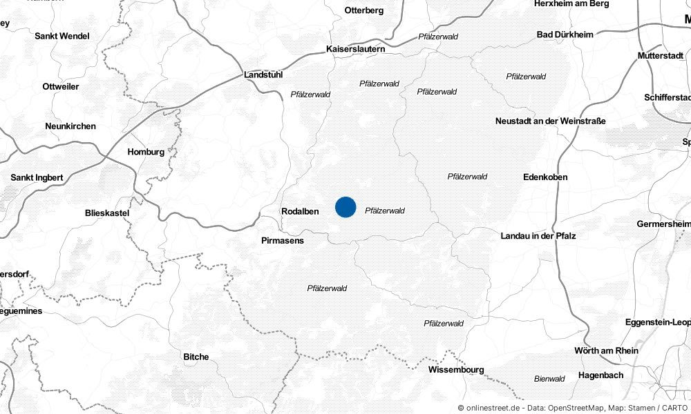 Karte: Wo liegt Merzalben?