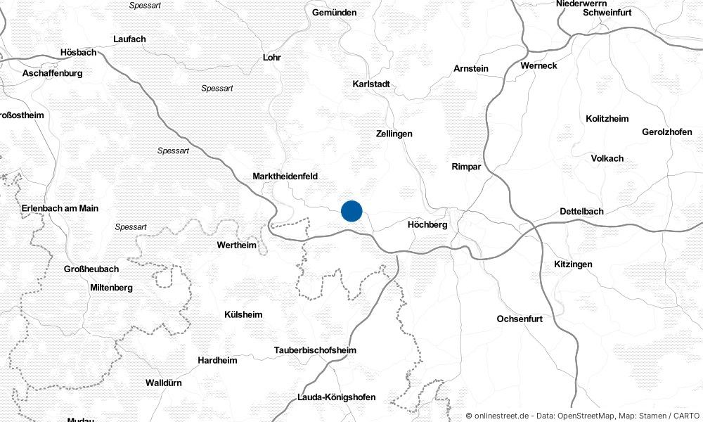 Karte: Wo liegt Uettingen?