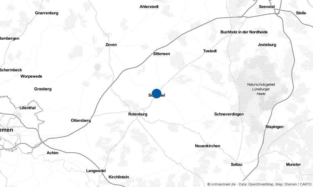 Karte: Wo liegt Scheeßel?