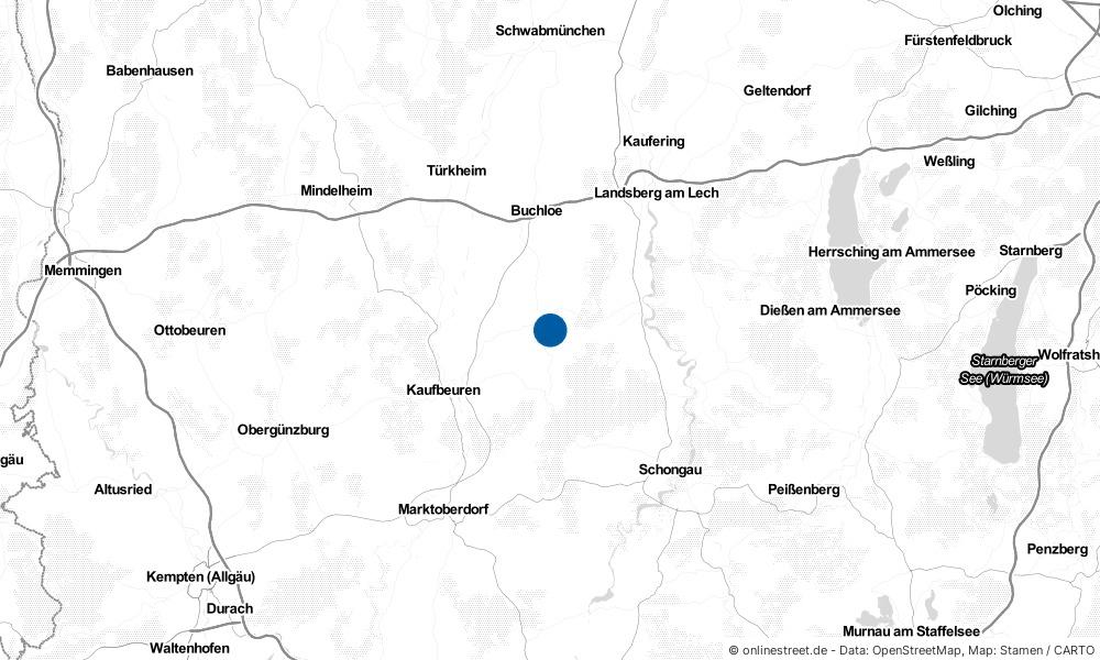 Karte: Wo liegt Oberostendorf?