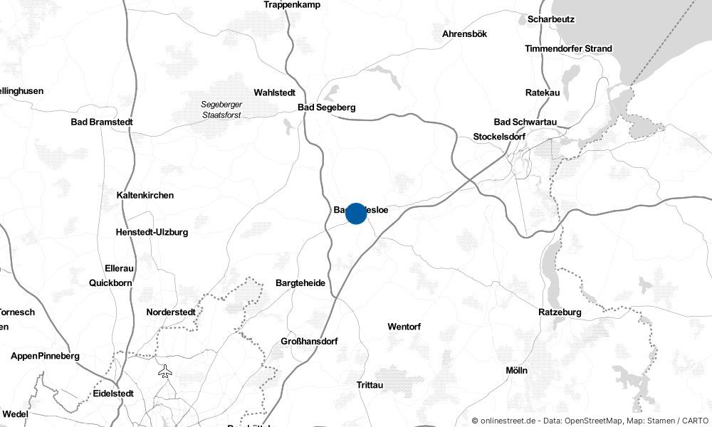 Karte: Wo liegt Bad Oldesloe?