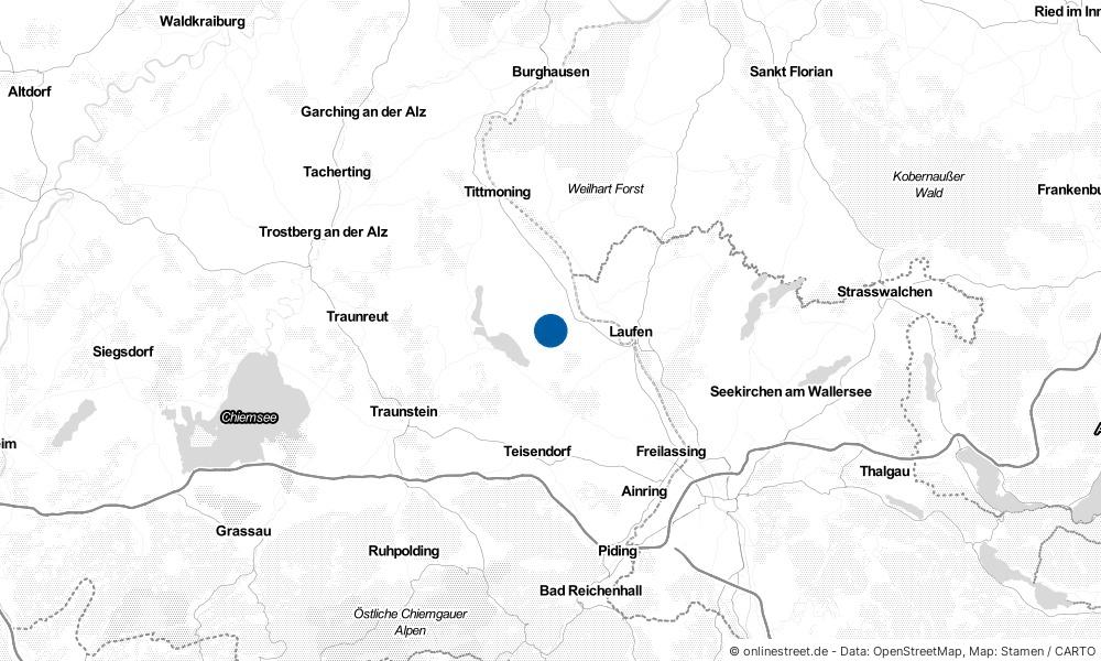 Karte: Wo liegt Kirchanschöring?
