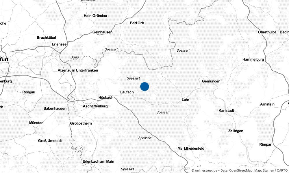 Karte: Wo liegt Heigenbrücken?