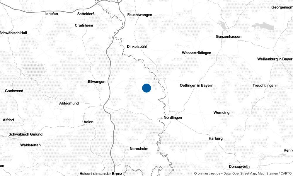 Karte: Wo liegt Unterschneidheim?