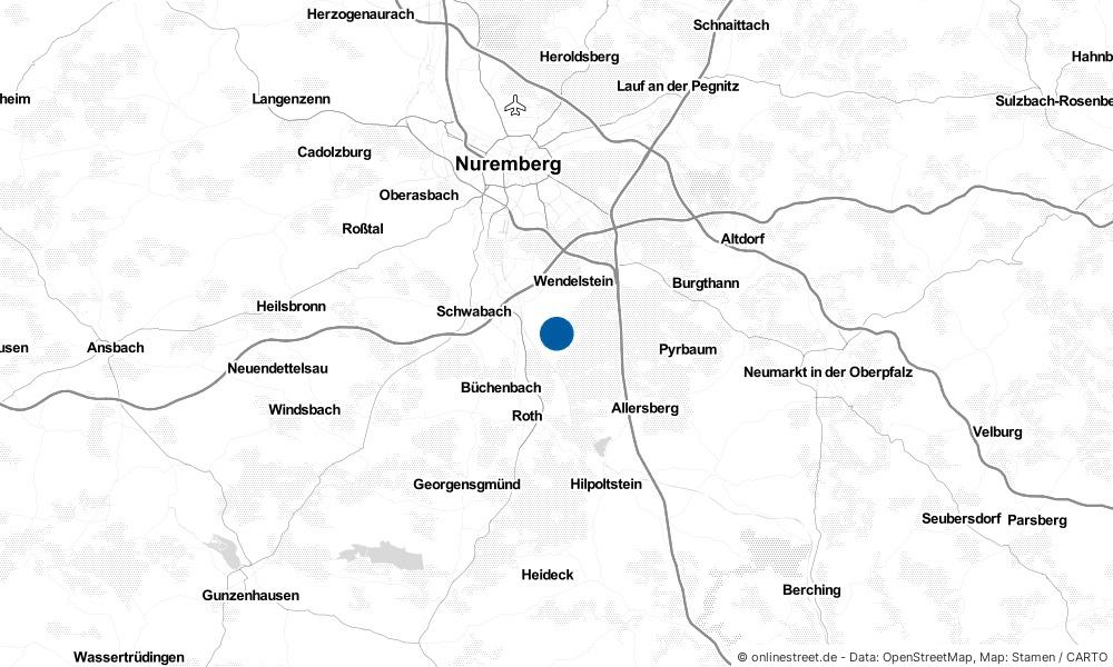 Karte: Wo liegt Schwanstetten?