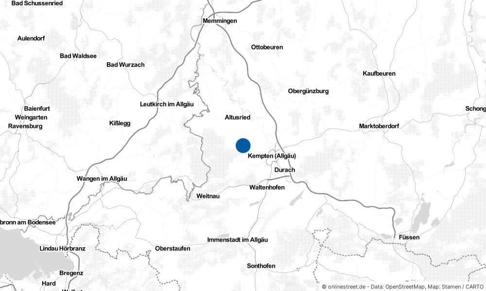 Karte: Wo liegt Wiggensbach?