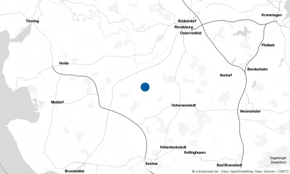 Karte: Wo liegt Lütjenwestedt?
