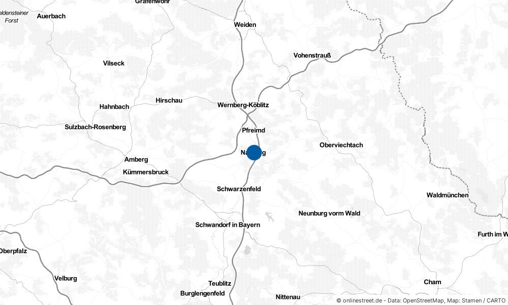 Karte: Wo liegt Nabburg?