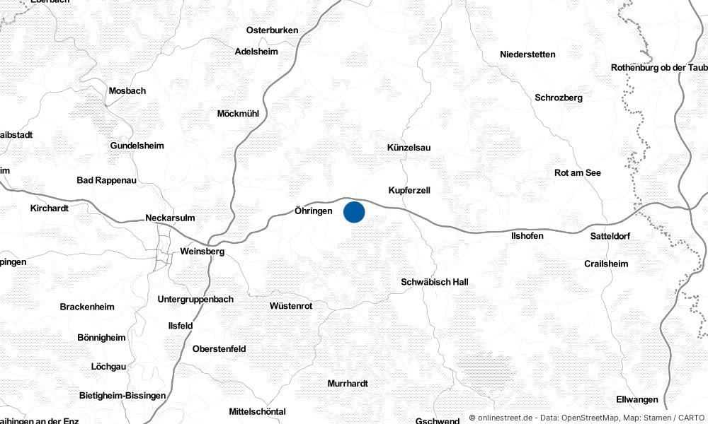 Karte: Wo liegt Neuenstein?