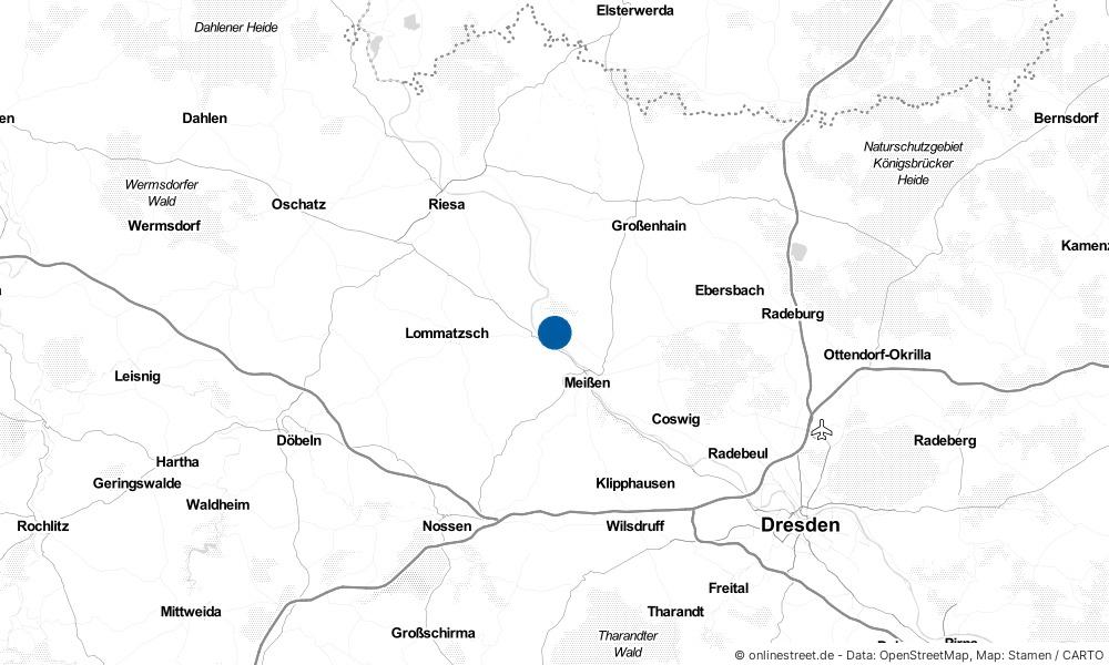 Diera-Zehren in Sachsen