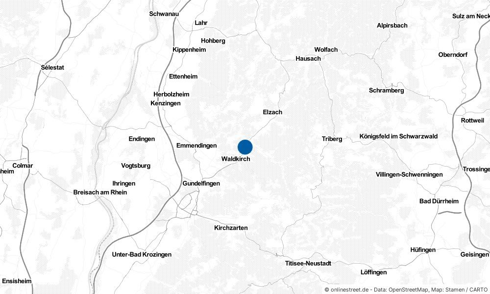 Karte: Wo liegt Gutach im Breisgau?