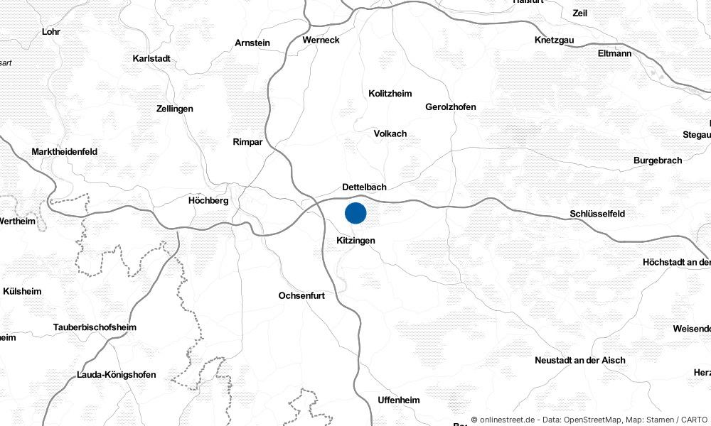 Karte: Wo liegt Mainstockheim?