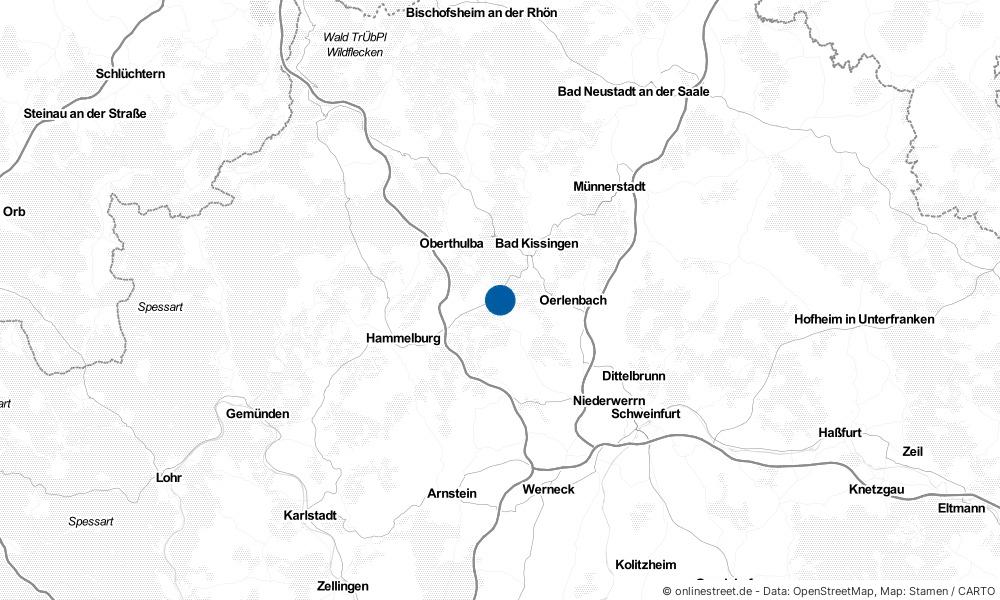 Karte: Wo liegt Euerdorf?
