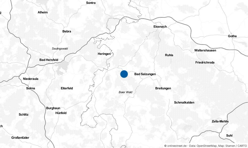 Karte: Wo liegt Merkers-Kieselbach?