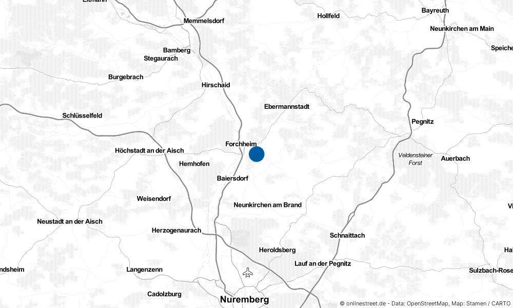 Karte: Wo liegt Pinzberg?