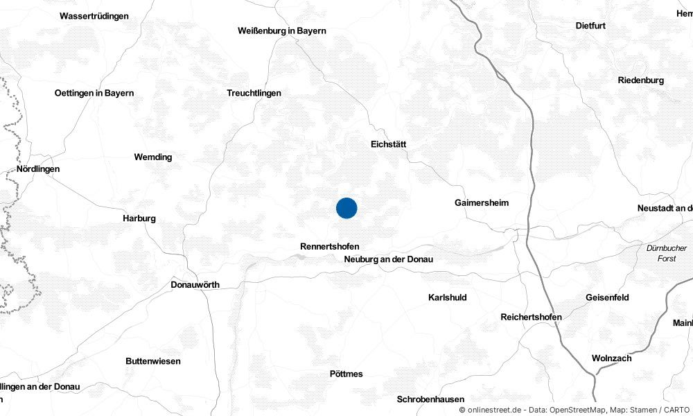 Karte: Wo liegt Wellheim?