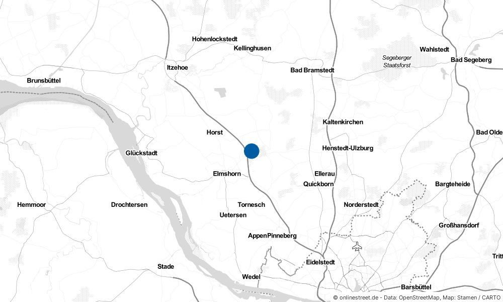 Karte: Wo liegt Bokholt-Hanredder?