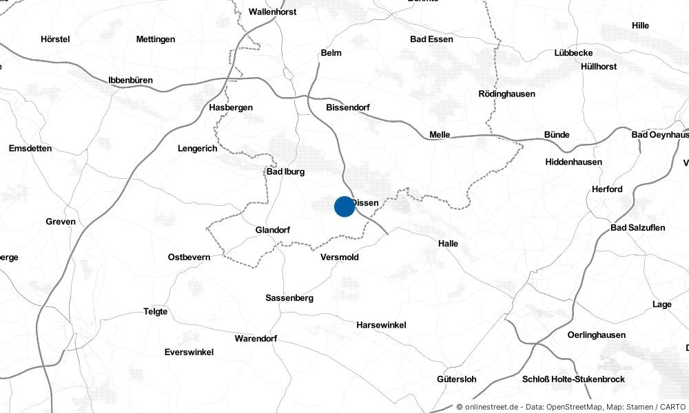 Karte: Wo liegt Bad Rothenfelde?