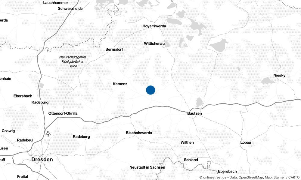 Karte: Wo liegt Räckelwitz?