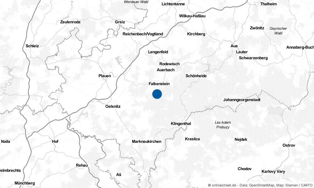 Karte: Wo liegt Grünbach?