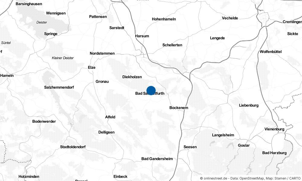 Karte: Wo liegt Bad Salzdetfurth?