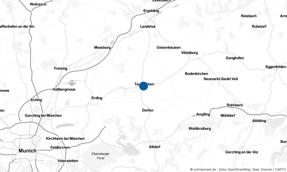 Karte: Wo liegt Taufkirchen (Vils)?