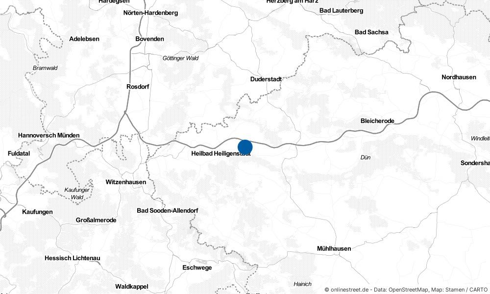 Karte: Wo liegt Bodenrode-Westhausen?