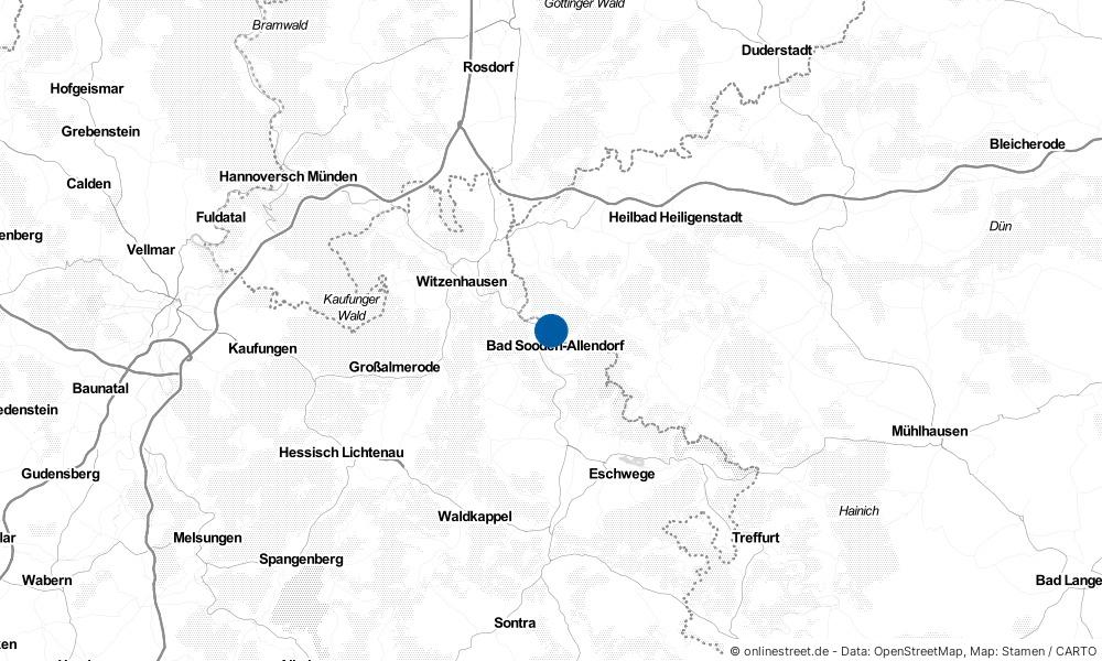 Karte: Wo liegt Wahlhausen?