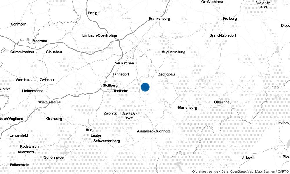 Karte: Wo liegt Gelenau (Erzgebirge)?