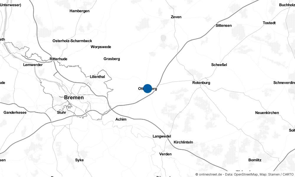 Karte: Wo liegt Ottersberg?