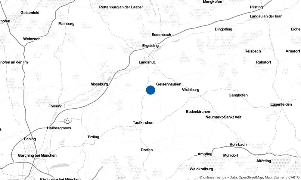 Karte: Wo liegt Altfraunhofen?