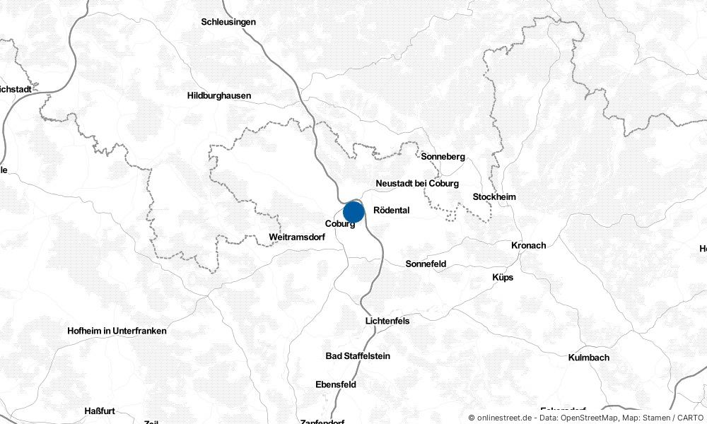 Karte: Wo liegt Dörfles-Esbach?