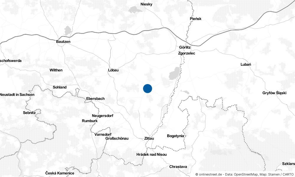 Karte: Wo liegt Bernstadt auf dem Eigen?