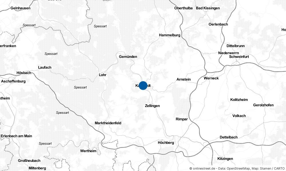 Karte: Wo liegt Karlstadt?