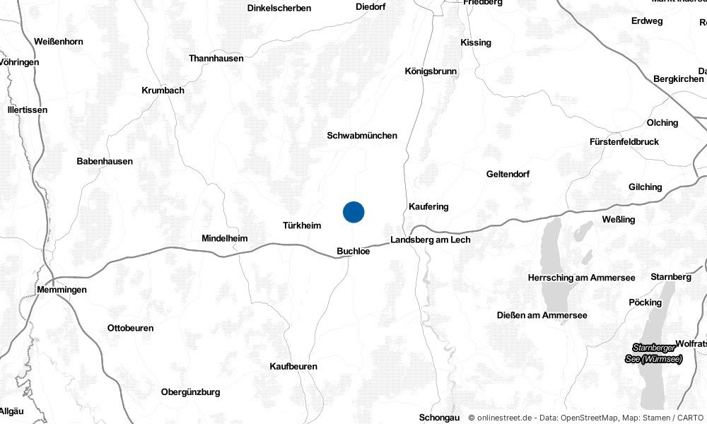 Karte: Wo liegt Lamerdingen?