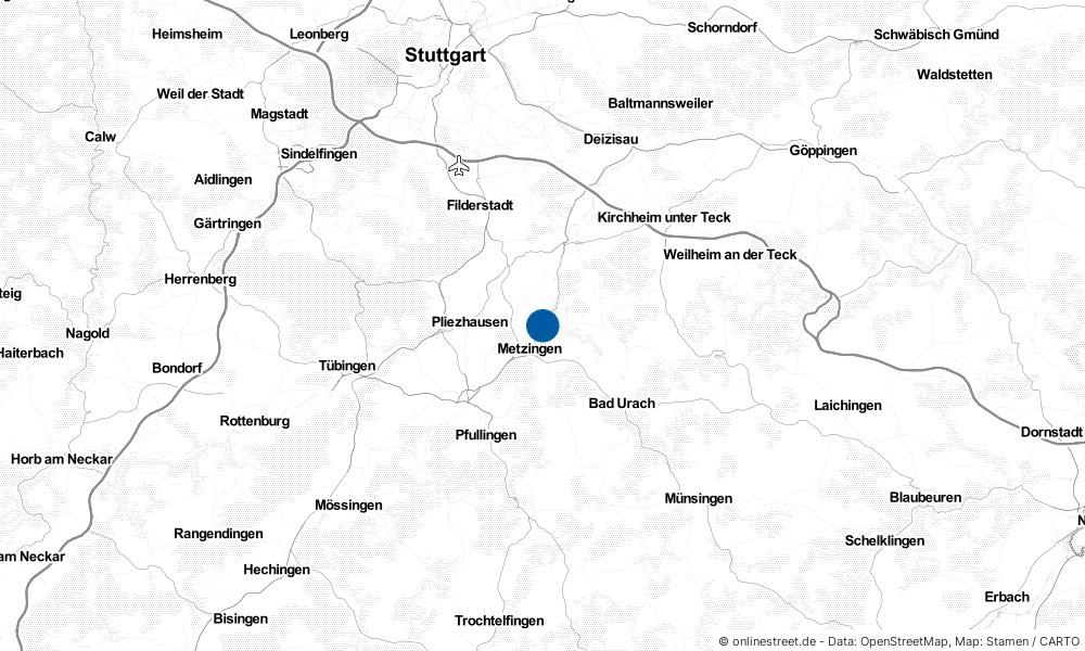 Karte: Wo liegt Grafenberg?