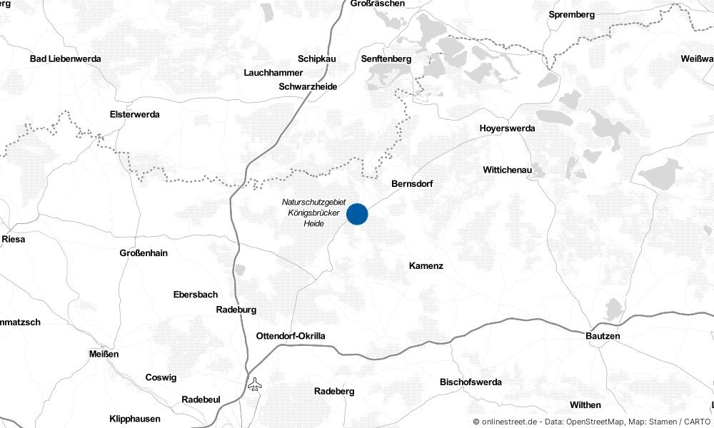 Karte: Wo liegt Schwepnitz?