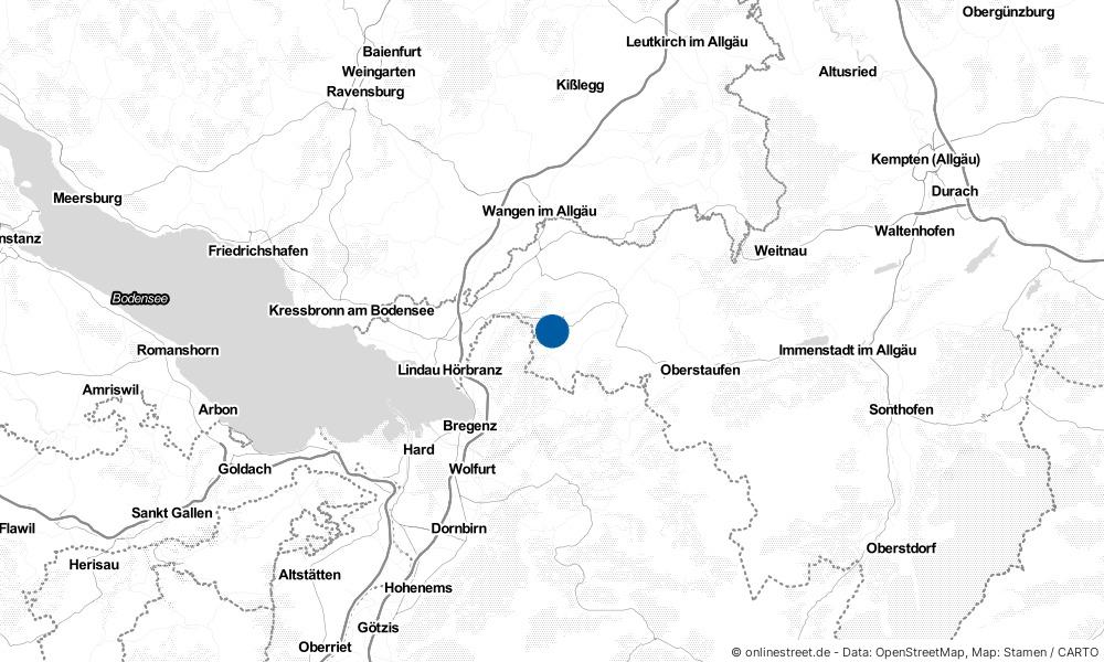 Karte: Wo liegt Scheidegg?
