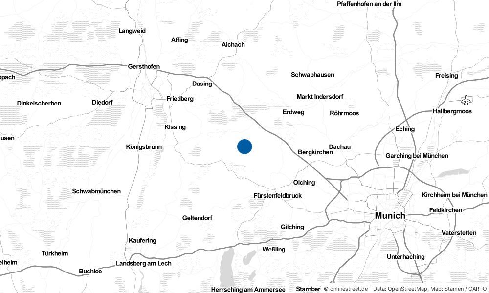 Karte: Wo liegt Egenhofen?