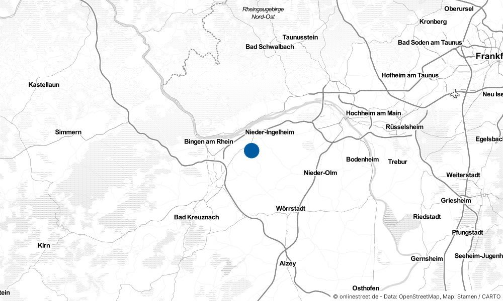 Karte: Wo liegt Gau-Algesheim?