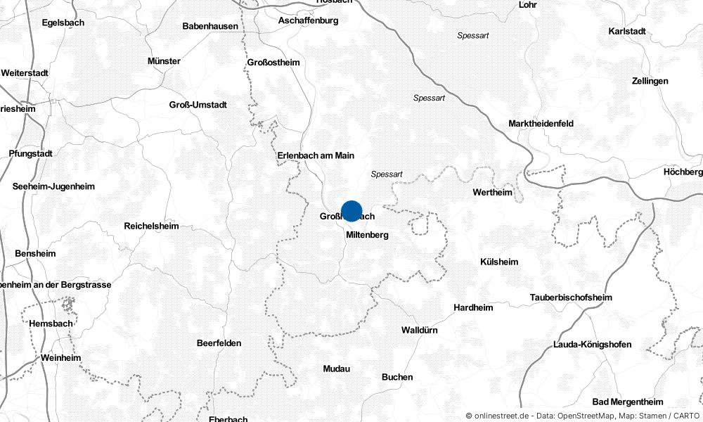 Karte: Wo liegt Großheubach?
