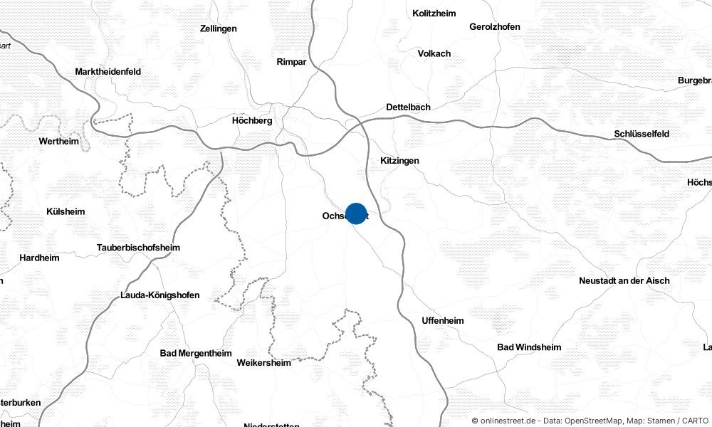 Karte: Wo liegt Frickenhausen am Main?