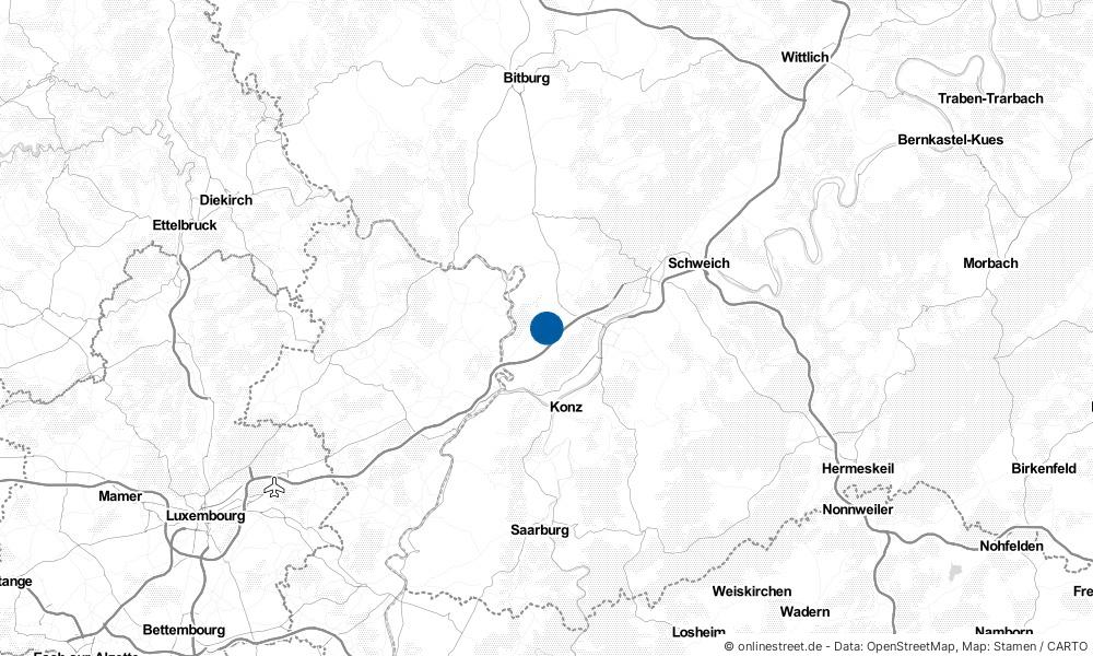 Karte: Wo liegt Trierweiler?