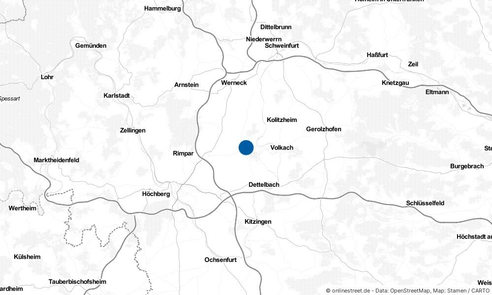Karte: Wo liegt Prosselsheim?