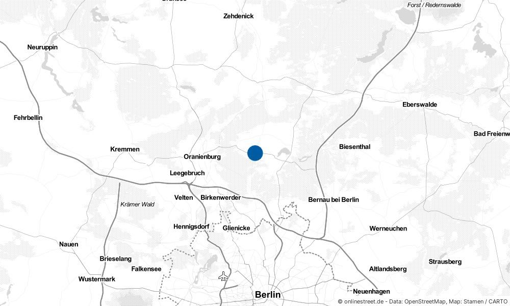 Karte: Wo liegt Wensickendorf?