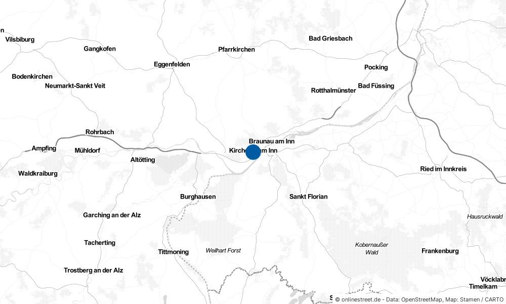 Karte: Wo liegt Kirchdorf am Inn?
