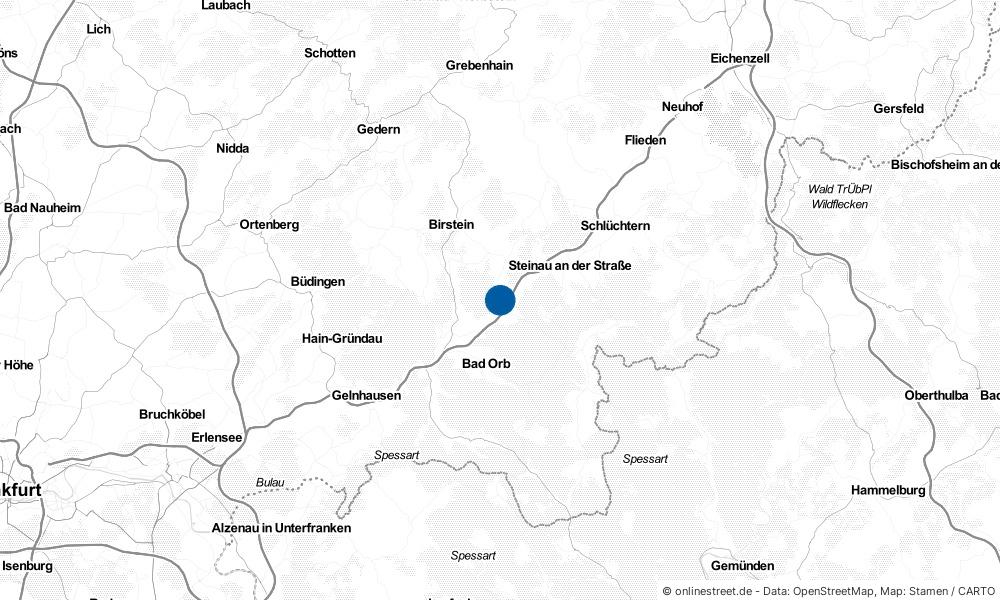 Karte: Wo liegt Bad Soden-Salmünster?